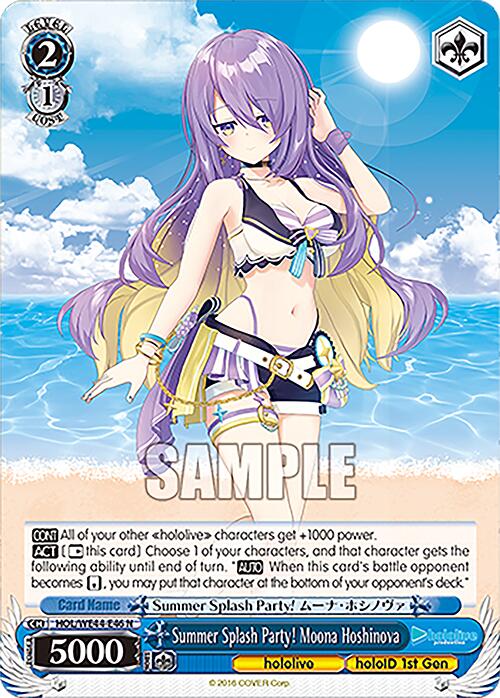 Summer Splash Party! Moona Hoshinova (HOL/WE44-E46) - TCG Omega