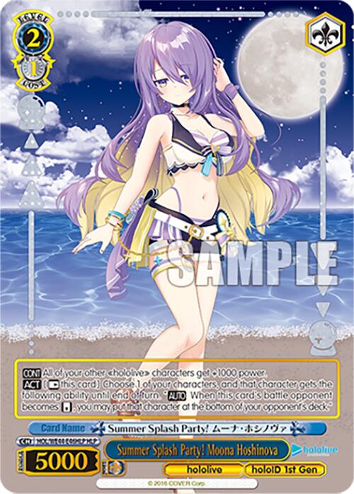 Summer Splash Party! Moona Hoshinova (HOL/WE44-E46HLP) - TCG Omega