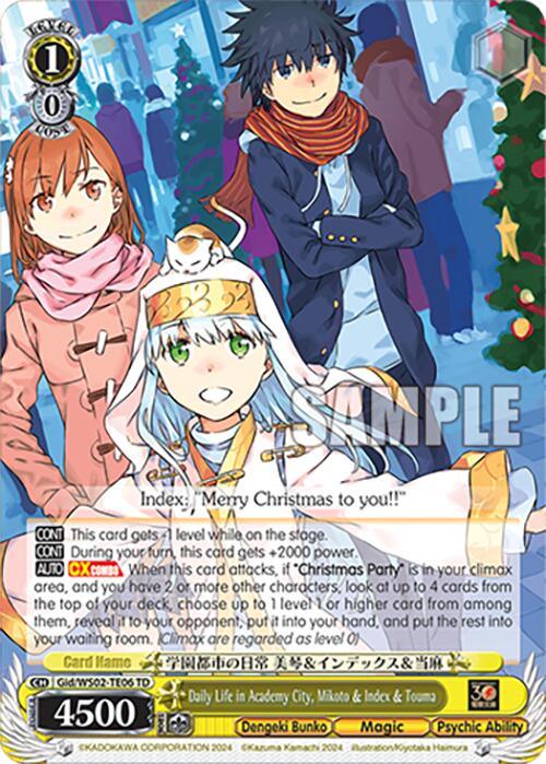 Daily Life in Academy City, Mikoto & Index & Touma [G** - 006]