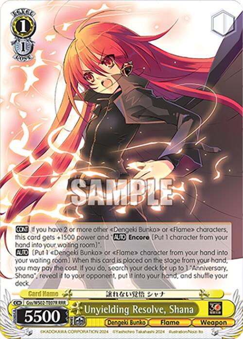Unyielding Resolve, Shana (RRR) [G** - 007]