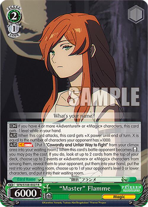 "Master" Flamme [SFN/S108 - SFN/S108-E027 R]