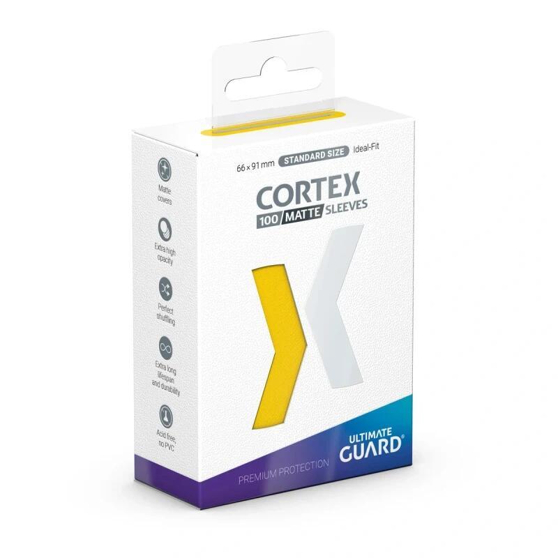 Cortex Sleeves Standard Size - Matte Yellow (100ct.)