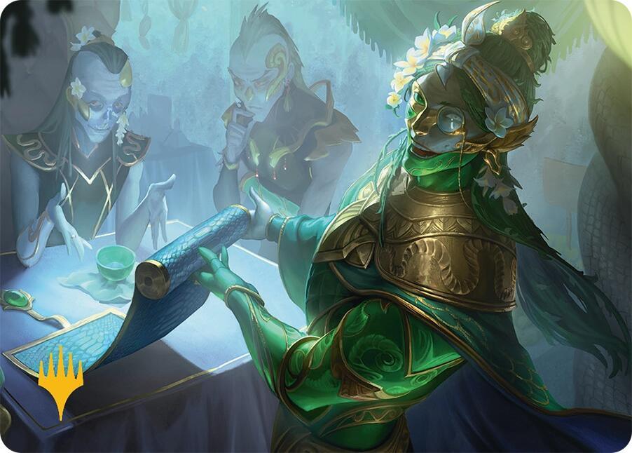 Sibsig Appraiser Art Card (8/54) (Gold-Stamped Planeswalker Symbol) [AATDM - 8]
