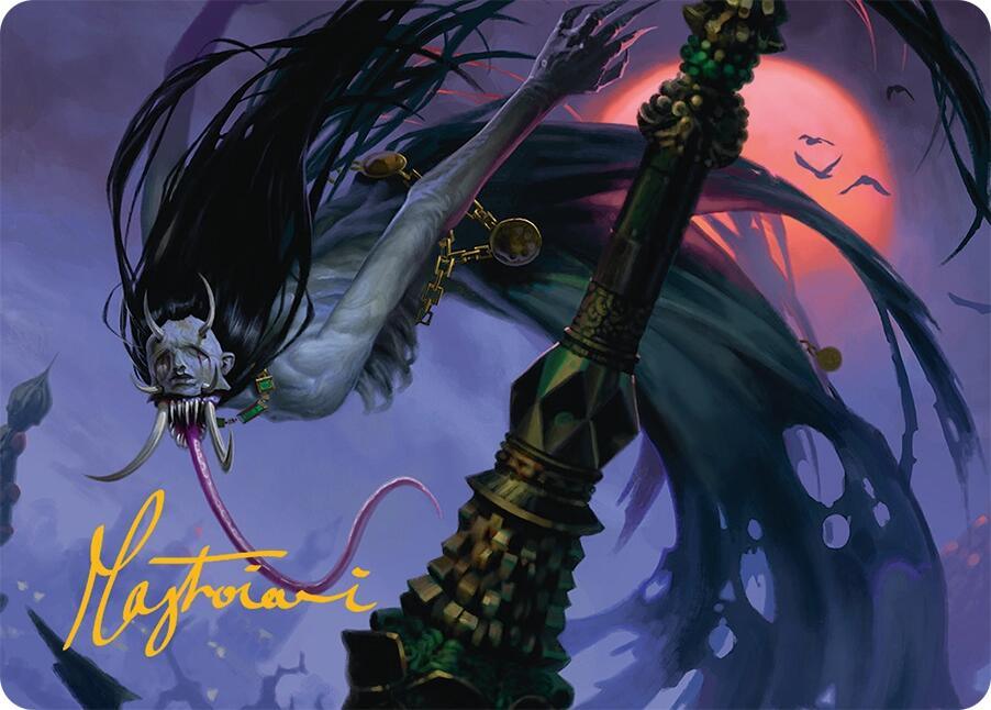 Qarsi Revenant Art Card (12/54) (Gold-Stamped Signature) [AATDM - 12]