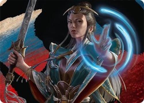 Narset, Jeskai Waymaster Art Card (44/54) [AATDM - 44]