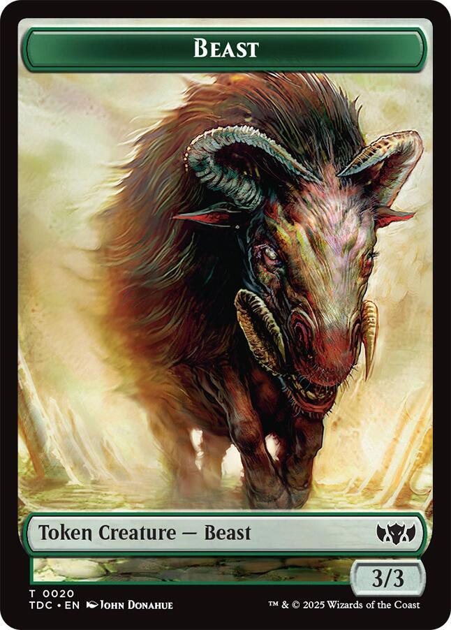 Beast // Treasure Double-Sided Token [TDC - 20 // 16]