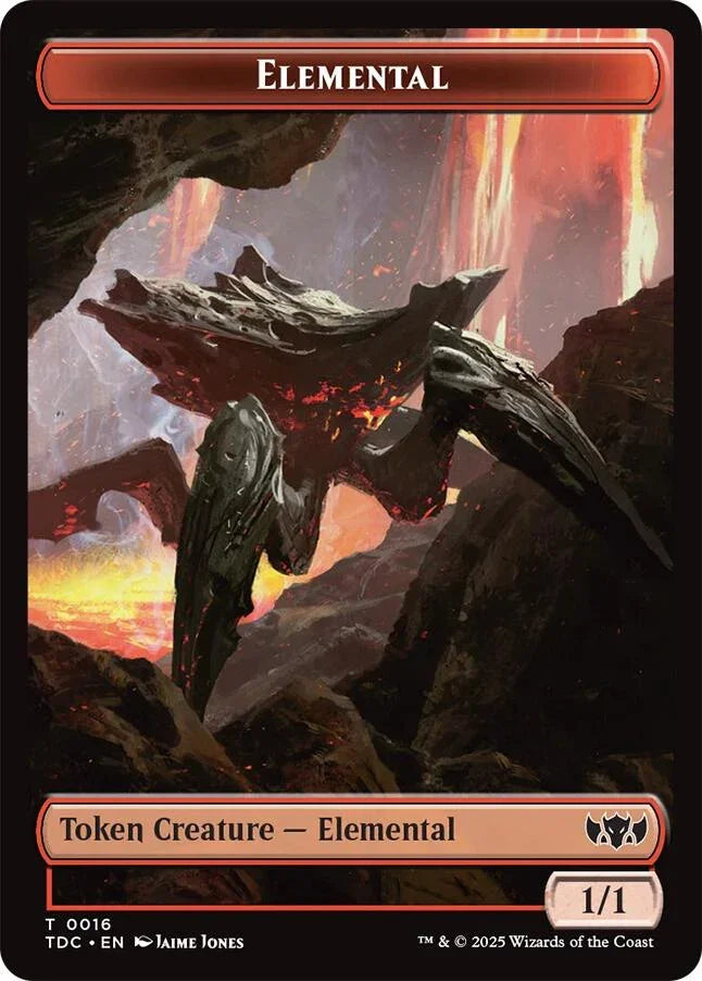 Elemental (0016) // Gold Double-Sided Token [TDC - 16 // 29]