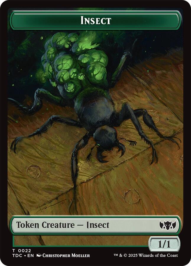 Insect (0022) // Plant Double-Sided Token [TDC - 22 // 24]