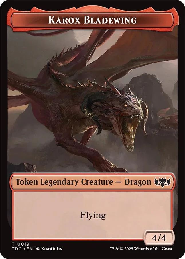 Karox Bladewing // Copy Double-Sided Token [TDC - 19 // 1]