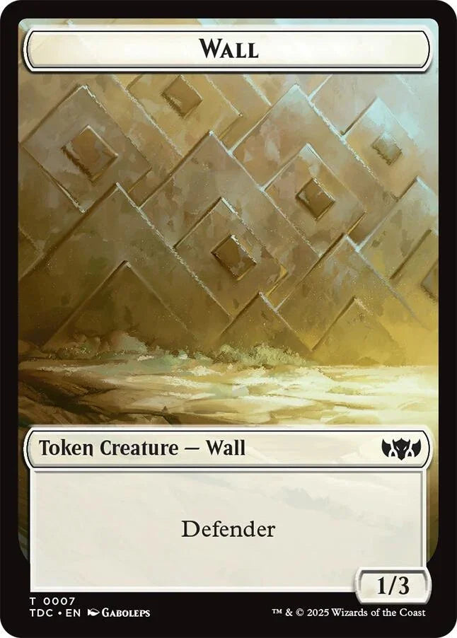 Wall // Spider Double-Sided Token [TDC - 7 // 25]