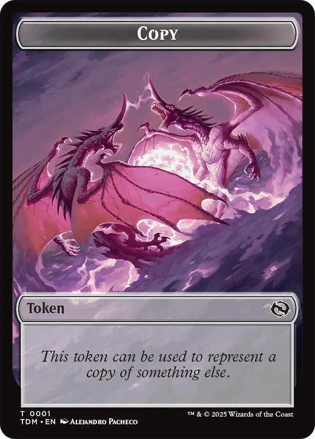 Copy // Monk Double-Sided Token [TDM - 1 // 3]