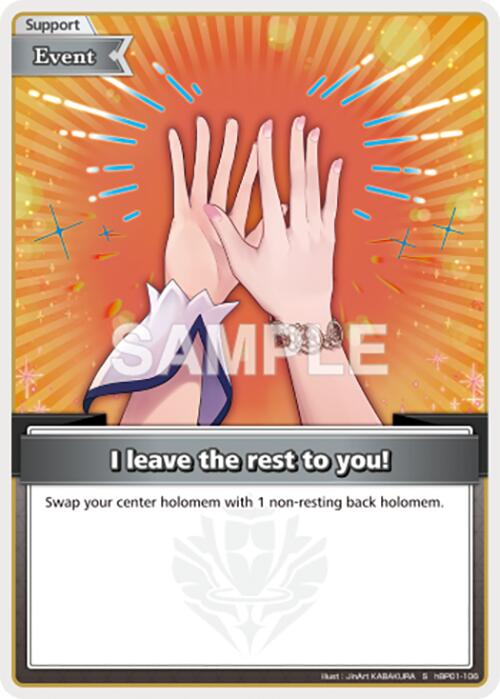 I leave the rest to you! (S) [BP01E - hBP01-106]