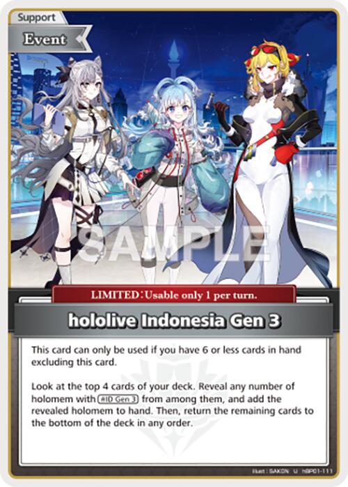hololive Indonesia Gen  (U) [BP01E - hBP01-111]