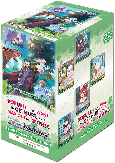 Weiss Schwarz Booster Box: Bofuri - I Don’t Want to Get Hurt, so I’ll Max Out My Defense - TCG Omega