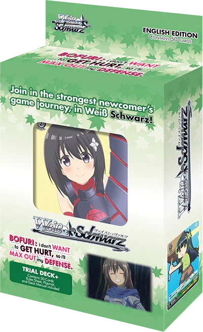 Weiss Schwarz Trial Deck: Bofuri - I Don’t Want to Get Hurt, so I’ll Max Out My Defense - TCG Omega