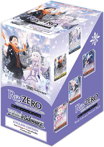 Weiss Schwarz Booster Box: Re:ZERO -Starting Life in Another World- Memory Snow - TCG Omega