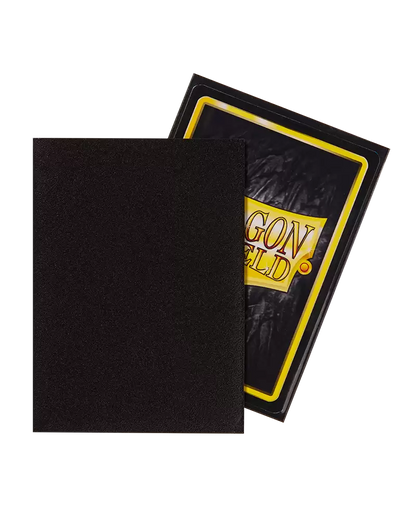 Standard Card Sleeves: Matte Black (100)