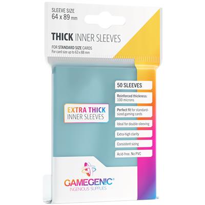 Gamegenic THICK Inner Card Sleeves (50) - TCG Omega