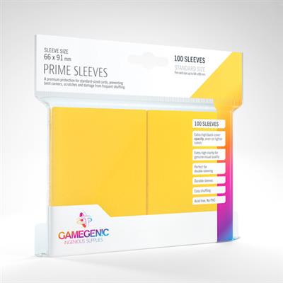 Gamegenic Prime Card Sleeves: Yellow (100) - TCG Omega